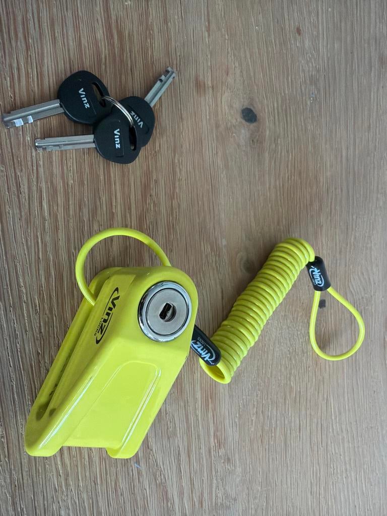 Schijfremslot Motorfiets - Vinz, Motoren, Accessoires | Sloten, Zo goed als nieuw, Ophalen of Verzenden