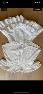 Broderie set katoen bloes broekrok one size, Kleding | Dames, Rokken, Maat 38/40 (M), Wit, Ophalen of Verzenden, Zo goed als nieuw