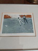 Joke Struik kleurenets 1989 , de schaatsers, Ophalen of Verzenden