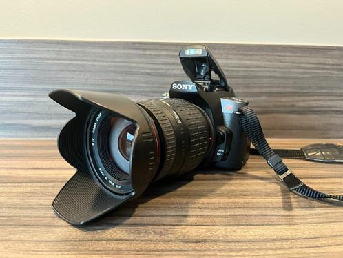 Sony Alpha A380 + Sigma 28-300mm lens - 14MP - VIEWFINDER, Audio, Tv en Foto, Fotocamera's Digitaal, Gebruikt, Spiegelreflex, Sony
