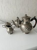 Gerhardi & Co Koffie- en Theeservies zilvertin, Antiek en Kunst, Antiek | Goud en Zilver, Ophalen of Verzenden, Zilver
