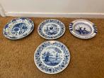 4 antieke delfsblauwe borden, Ophalen