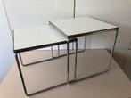 Bijzet tafeltjes (Vintage jaren '70), Minder dan 55 cm, Gebruikt, Vierkant, Ophalen of Verzenden