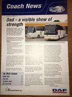 3x DAF Bus SB Coach News brochures folders Bova Van Hool OAD, Ophalen of Verzenden, Zo goed als nieuw, Overige merken