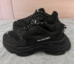 Balenciaga Triple S Black, Balenciaga, Verzenden, Zwart, Sneakers of Gympen