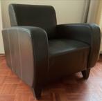 2 Avanti leren fauteuils - donkerbruin, Ophalen, Gebruikt, Leer, 75 tot 100 cm