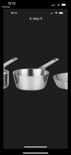 Gezocht, conische steelpanuit Mastery collection AEG, Huis en Inrichting, Keuken | Potten en Pannen, Gebruikt, Ophalen of Verzenden