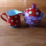 Suikerpotje/Melkkannetje Oilily Douwe Egberts, Ophalen of Verzenden, Zo goed als nieuw, Overige stijlen, Overige typen