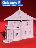 3D Geprint Miniatuur Gebouw F – Detailrijk & Vol Sfeer, Ophalen of Verzenden, Nieuw, 1:50 of kleiner, Diorama