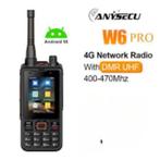 Anysecu W6 Pr0 POC Android porto +DMR + 70 cm, Ophalen of Verzenden, Zo goed als nieuw, 15 km of meer, Portofoon of Walkie-talkie