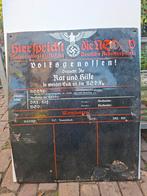 Origineel Duits Emaille Bord WOII, Ophalen of Verzenden, Overige soorten, Duitsland, Overige typen