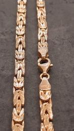 gouden platte koningsketting 14kt, Www.bredajuwelier.nl, Nieuw, Ophalen of Verzenden, Www.bredajuwelier.nl