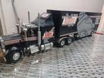 Peterbilt truck met trailer, Hobby en Vrije tijd, Modelauto's | 1:18, Ophalen of Verzenden, Overige typen, Overige merken