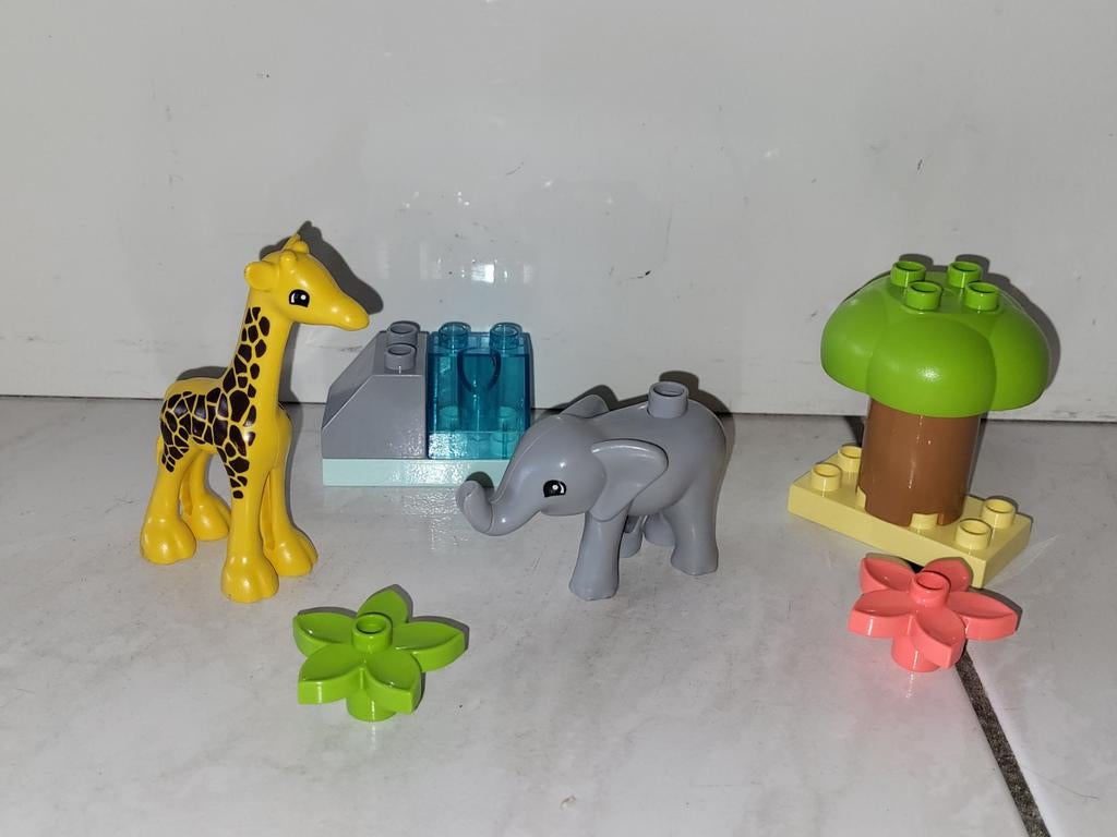 Duplo safari dieren setje, Kinderen en Baby's, Speelgoed | Duplo en Lego, Ophalen of Verzenden, Zo goed als nieuw, Duplo, Duplo