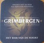 bierviltje van Grimbergen - bier van de Feniks, Ophalen of Verzenden, Zo goed als nieuw, Viltje(s), Overige merken