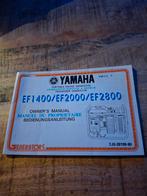 Yamaha Generator Handleiding EF1400/EF2000/EF2800, Ophalen of Verzenden, Gebruikt