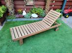 Acacia houten ligbed, Tuin en Terras, Ligbedden, Ophalen, Zo goed als nieuw, Hout