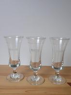 3 borrel hoppe glaasjes, Verzamelen, Glas en Borrelglaasjes, Ophalen of Verzenden, Zo goed als nieuw, Borrel- of Shotglas