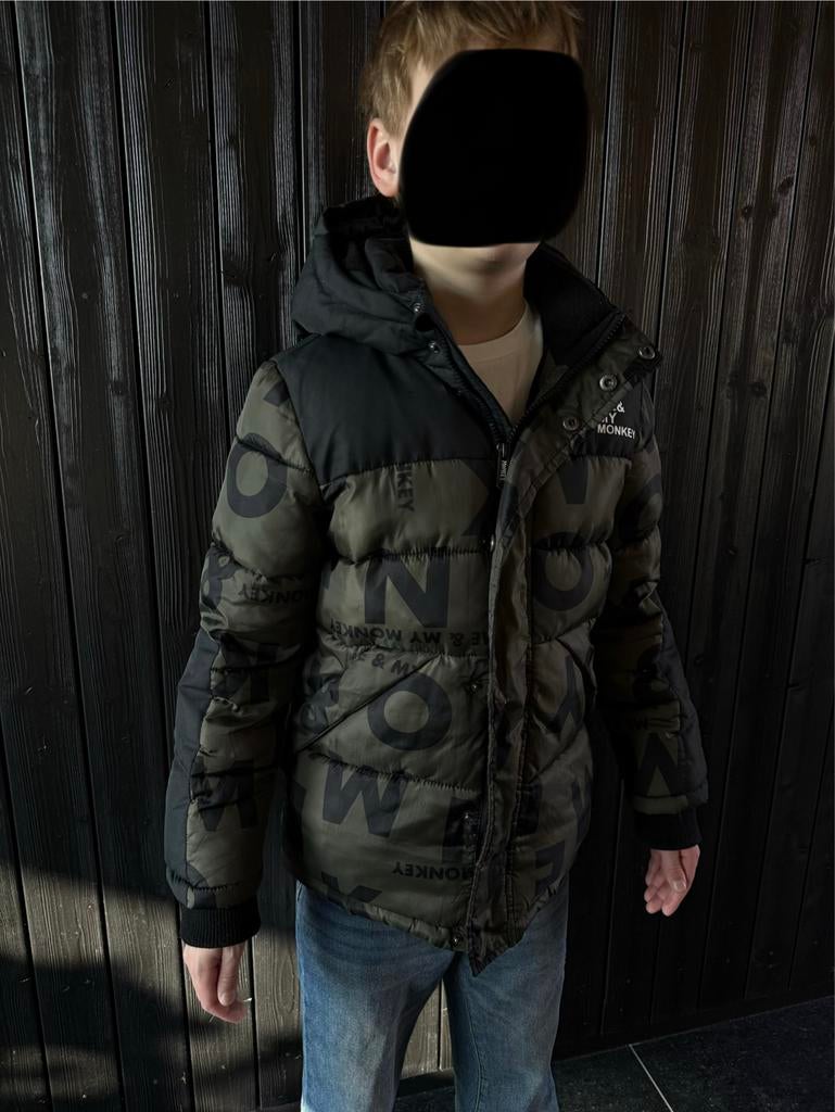 Winterjas - maat 140- Me & My Monkey - Zo goed als nieuw, Ophalen of Verzenden, Zo goed als nieuw, Jongen, Jas