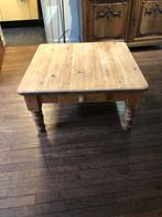 Grenen salontafel massief hout vintage 90 x 90, Ophalen of Verzenden, Gebruikt, Vierkant, Minder dan 50 cm