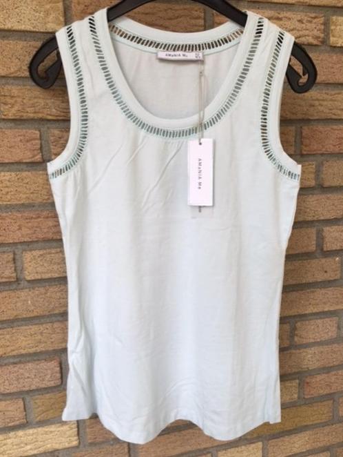 AMaNIA Mo top topje hemd hemdje NL 38 / B 40 NIEUW, Kleding | Dames, Tops, Nieuw, Maat 38/40 (M), Blauw, Zonder mouw, Verzenden