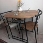 In zeer nette staat! Leuk eet tafel (bistro)setje, Ophalen, 50 tot 100 cm, Tot twee personen, 50 tot 100 cm