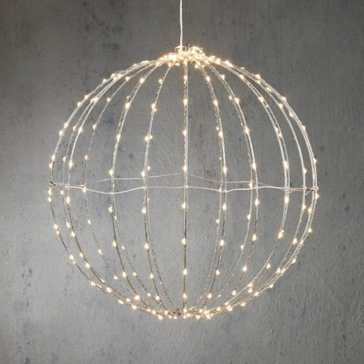 Luca Lighting Kerstverlichting Bal  - Ø50 cm - Zilver, Diversen, Kerst, Nieuw, Ophalen of Verzenden