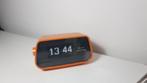 oranje vintage elektrische wekker, Witgoed en Apparatuur, Wekkers, Ophalen of Verzenden, Zo goed als nieuw, Digitaal