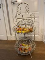 SMEEDIJZEREN DUBBELE FRUITMAND groente mand handgesmeed, Ophalen, Overige materialen, Gielen, Mand