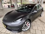 Tesla Model 3 Performance 2019 - recent gewrapt mat zwart, Origineel Nederlands, Te koop, Zilver of Grijs, 5 stoelen