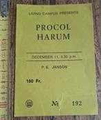 1975  TICKET === PROCOL HARUM ===  België, Ophalen of Verzenden, Zo goed als nieuw, Foto of Kaart