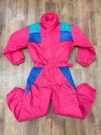 Vintage retro skipak - fuchsia roze, paars, turquoise maat S, Ophalen of Verzenden, Vintage, Maat 36 (S), Gedragen