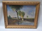 Antiek grote schilderij, Antiek en Kunst, Kunst | Schilderijen | Klassiek, Ophalen of Verzenden