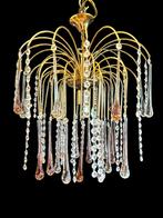 Murano Teardrop kristal kroonluchter, Huis en Inrichting, Lampen | Kroonluchters, Ophalen of Verzenden, Gebruikt, Glas, Vintage murano design