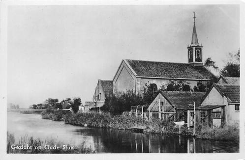 (304-213-005) Oudesluis Gezicht op Oude Sluis, Verzamelen, Ansichtkaarten | Nederland, Noord-Holland, Verzenden