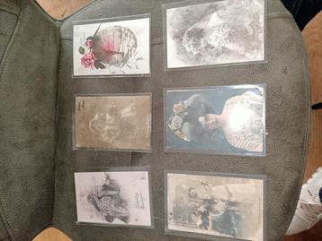 6 oude briefkaarten postkaarten post kaarten brocante beschikbaar voor biedingen