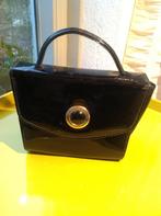 Zwart glans laktas dames stevig handtas, Ophalen of Verzenden, Zo goed als nieuw, Zwart, Handtas