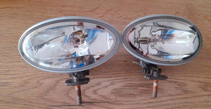 Hella Comet 2 X verstralers FF 100 origineel 12 volt vintage, Auto-onderdelen, Verlichting, Oldtimer onderdelen, Gebruikt, Ophalen of Verzenden