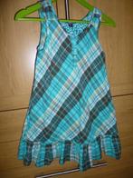 Groen blauw geruite mouwloze jurk, maat 146., Ophalen of Verzenden, Gebruikt, Meisje, Jurk of Rok