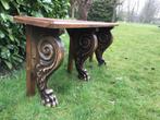 Bankje / side table met antieke leeuwenpoten, Ophalen