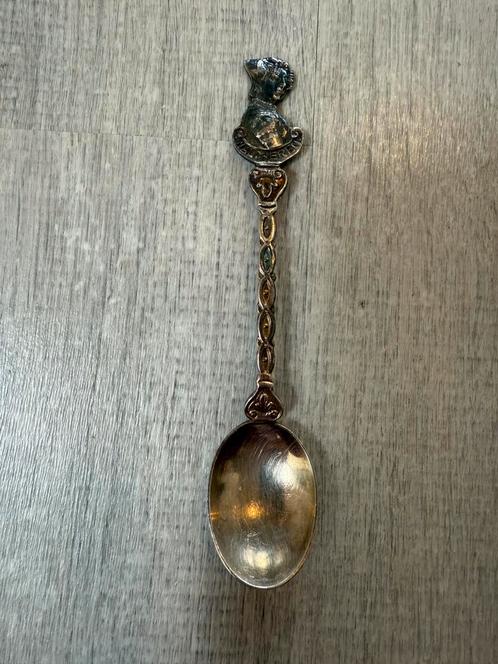 Antiek verzilverd theelepeltje/souvenirlepeltje Walcheren, Antiek en Kunst, Antiek | Bestek, Ophalen of Verzenden