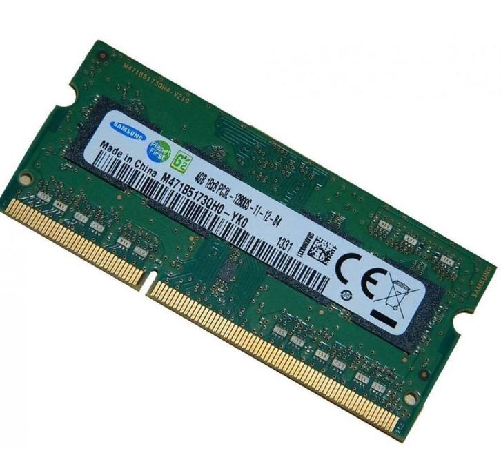Partij 4x 4GB 1RX8 PC3L-12800S-11-13-B4, geheugen modules, Computers en Software, RAM geheugen, Zo goed als nieuw, Laptop, 4 GB