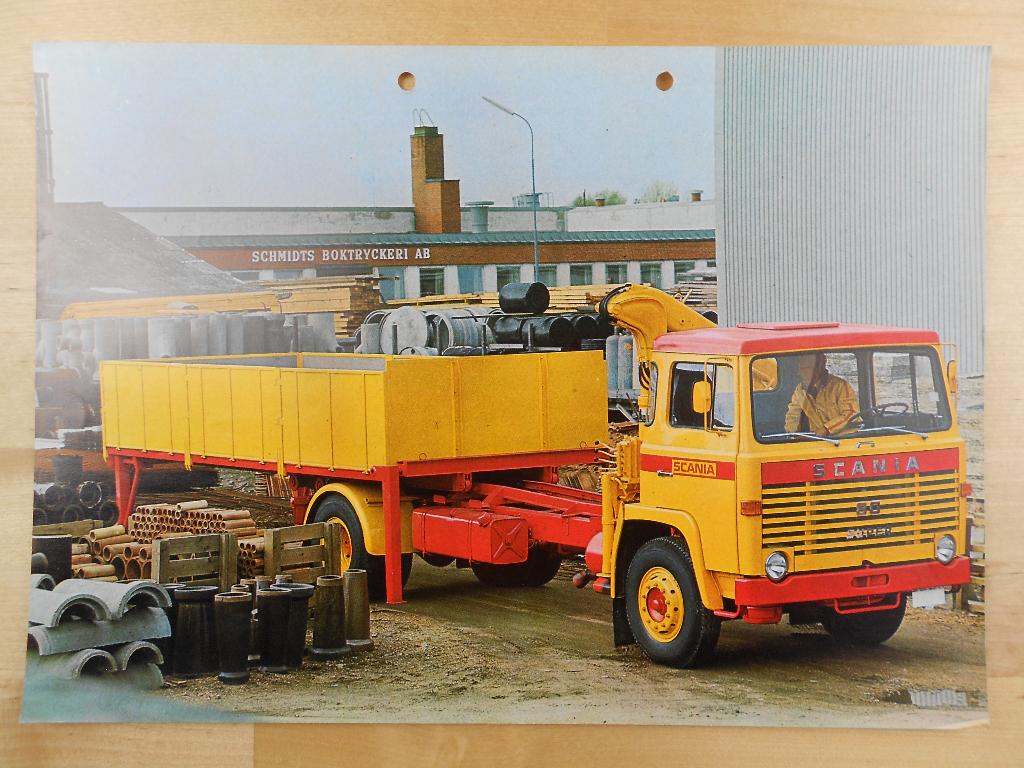 Scania LB80 4x2 1970 Technische Specificatie Brochure LB 80, Ophalen of Verzenden, Zo goed als nieuw, Overige merken, Scania