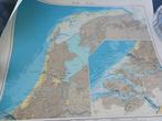 vintage landkaart Nederlandse kust topographic service delft, Boeken, Atlassen en Landkaarten, Nederland, Ophalen of Verzenden