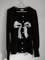 Dept vest zwart met strik 100% acryl maat L nette staat, Zwart, Maat 42/44 (L), Ophalen of Verzenden, Zo goed als nieuw