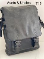 Aunts & Uncles  donkergroen Schoudertas T15, Overige merken, Gebruikt, Ophalen of Verzenden, Leer