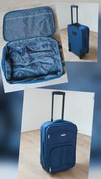 ✅️ Blauwe Reiskoffer met Wieltjes, 50 tot 60 cm, Ophalen of Verzenden, Zo goed als nieuw, 35 tot 45 cm