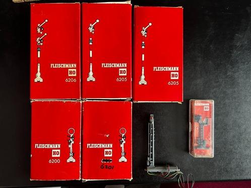 Fleischmann 6200, 6201, 6205, 6206 en 6221 H0 seinen., Hobby en Vrije tijd, Modeltreinen | H0, Zo goed als nieuw, Overige typen