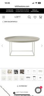 LOU design salontafel metaal antique wit, Huis en Inrichting, Tafels | Salontafels, 50 tot 100 cm, Ophalen of Verzenden, Zo goed als nieuw
