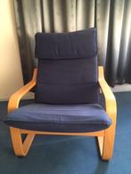 Heerlijke relax -stoel, Huis en Inrichting, Stoelen, Ophalen, Hout, Gebruikt, Blauw